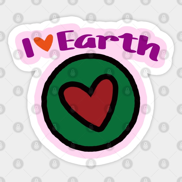 I Love Earth Sticker by EunsooLee